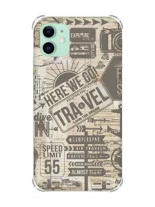 Чохол з потовщеними кутами на Apple iPhone 11 (6.1) :: Мандри (принт 324)