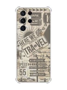 Чохол з потовщеними кутами на Samsung Galaxy S21 Ultra :: Мандри (принт 324)