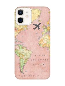 Матовий чохол з чорними боками на Apple iPhone 12 / 12 Pro (6.1) :: Подорожі. Карта (принт 320)