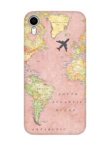 Матовий чохол з чорними боками на Apple iPhone XR :: Подорожі. Карта (принт 320)