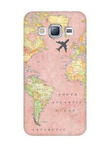 Матовий чохол з чорними боками на Samsung Galaxy J3 / J310 :: Подорожі. Карта (принт 320)