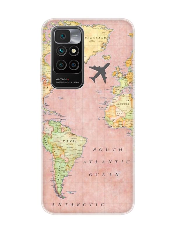 Чохол для Xiaomi Redmi 10 :: Подорожі. Карта (принт 320)