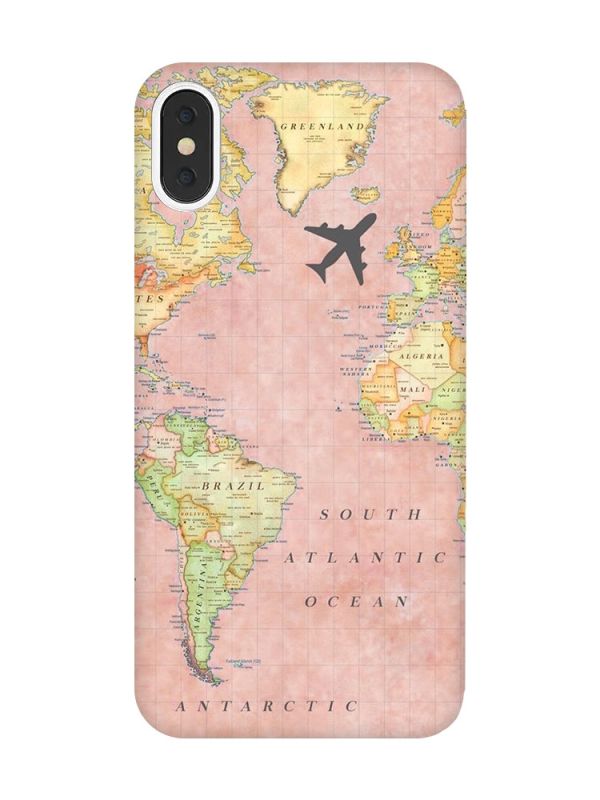 Чохол на iPhone X / XS :: Подорожі. Карта (принт 320)
