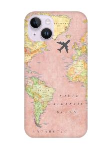 Чохол із захистом камери на iPhone 14 :: Подорожі. Карта (принт 320)