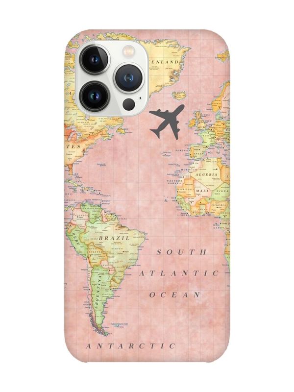 Чохол із захистом камери на iPhone 14 Pro :: Подорожі. Карта (принт 320)