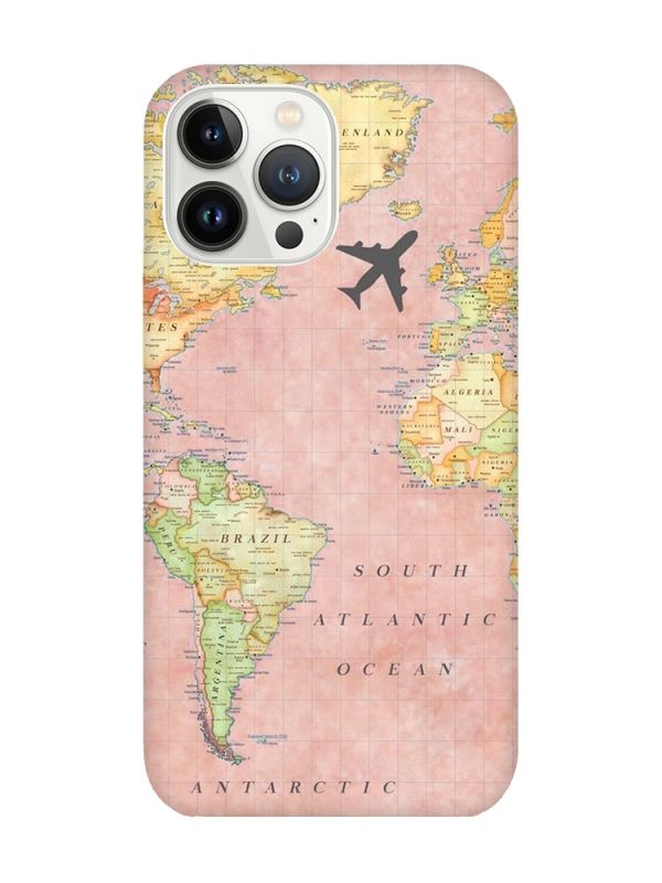 Чохол із захистом камери на iPhone 14 Pro Max :: Подорожі. Карта (принт 320)