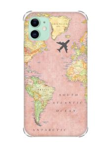 Чохол з потовщеними кутами на Apple iPhone 11 (6.1) :: Подорожі. Карта (принт 320)