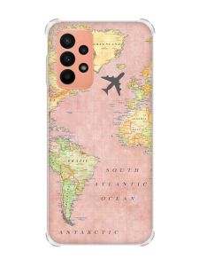 Чохол з потовщеними кутами на Samsung Galaxy A23 :: Подорожі. Карта (принт 320)