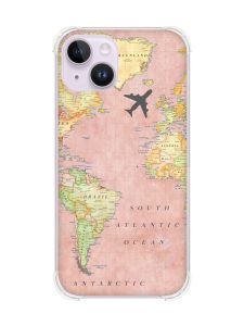 Чохол із потовщеними кутами на iPhone 14 :: Подорожі. Карта (принт 320)