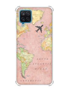 Чохол з потовщеними кутами на Samsung A12 4G :: Подорожі. Карта (принт 320)