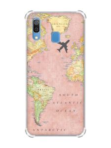 Чохол з потовщеними кутами на Samsung Galaxy A30 (2019) / A20 (2019) :: Подорожі. Карта (принт 320)