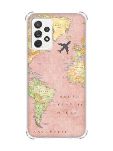 Чохол з потовщеними кутами на Samsung Galaxy A72 :: Подорожі. Карта (принт 320)