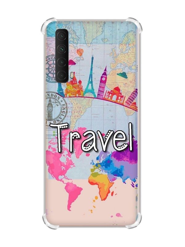 Чохол з потовщеними кутами на Huawei P Smart 2021 :: Подорож. Travel (принт 321)