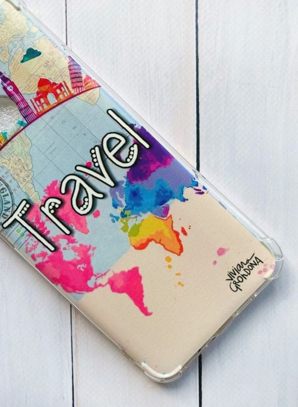 Чохол з потовщеними кутами на Huawei P Smart 2021 :: Подорож. Travel (принт 321)