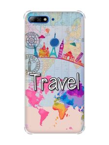 Чохол з потовщеними кутами на Huawei Y7 2018/Y7 Prime 2018 :: Подорож. Travel (принт 321)
