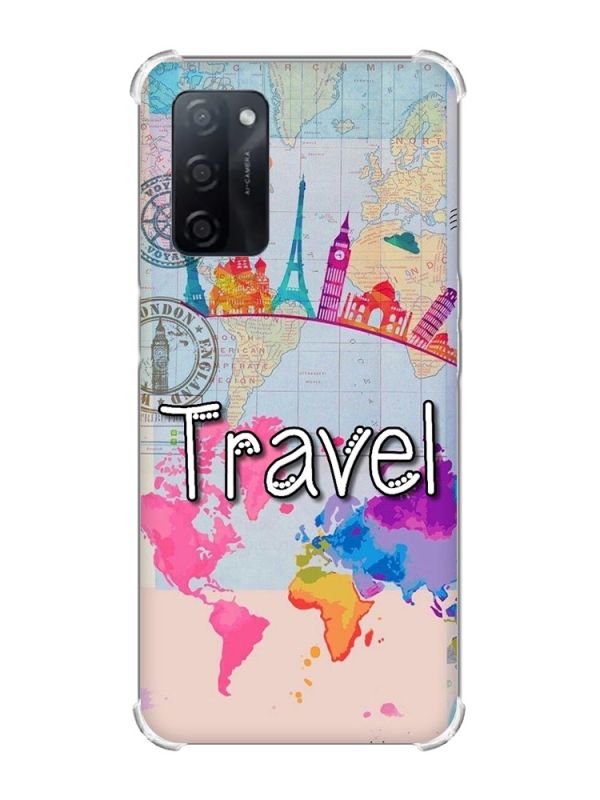 Чохол з потовщеними кутами на Oppo A55 :: Подорож. Travel (принт 321)