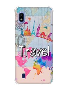 Чохол з потовщеними кутами на Samsung Galaxy A10 (2019)/A105 :: Подорож. Travel (принт 321)