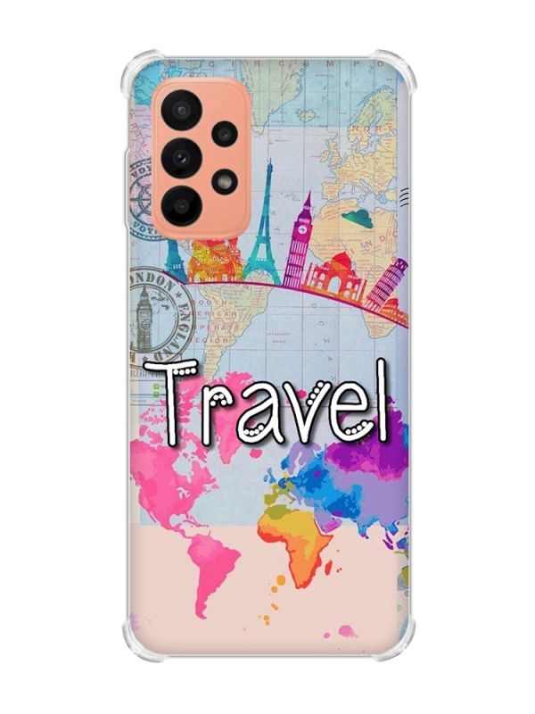 Чохол з потовщеними кутами на Samsung Galaxy A23 :: Подорож. Travel (принт 321)