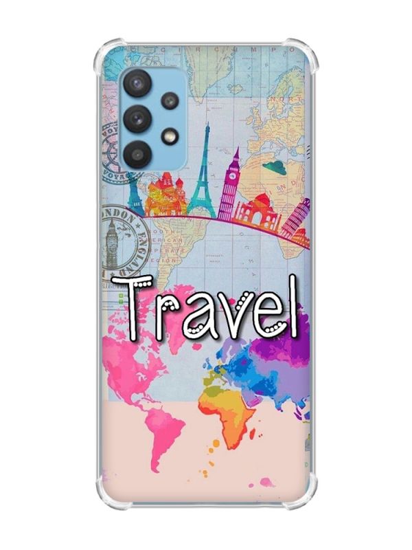 Чохол з потовщеними кутами на Samsung Galaxy A32 :: Подорож. Travel (принт 321)