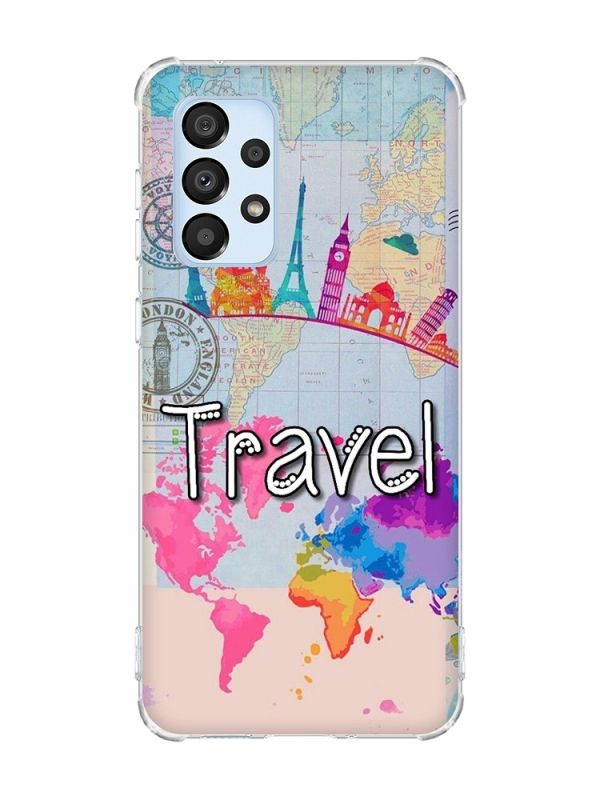 Чохол з потовщеними кутами на Samsung Galaxy A33 5G :: Подорож. Travel (принт 321)