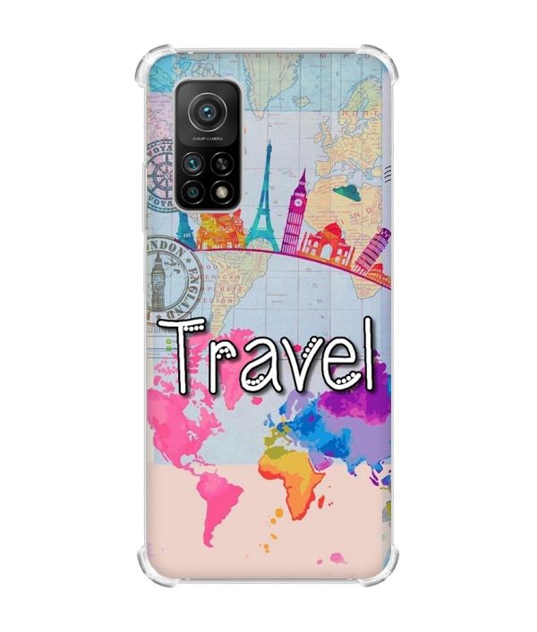 Чохол з потовщеними кутами для Xiaomi Mi 10T/Mi 10T Pro :: Подорож. Travel (принт 321)