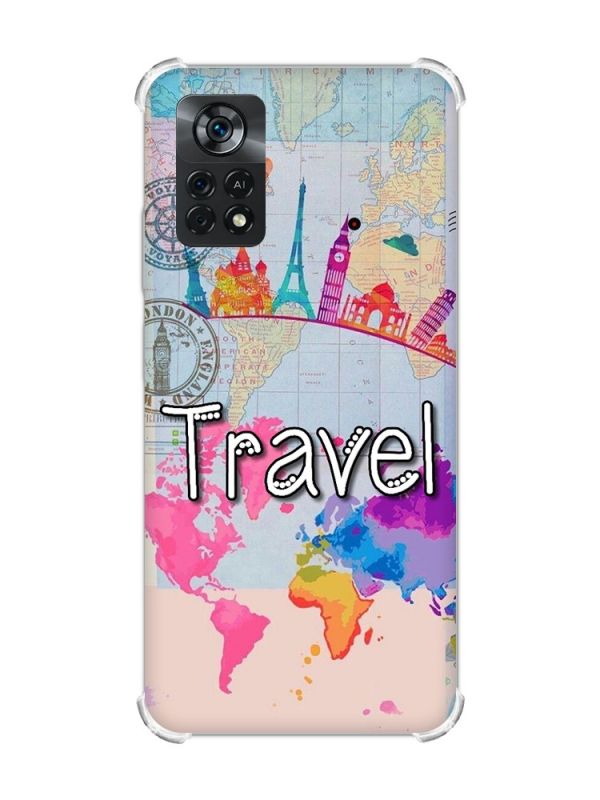 Чохол з потовщеними кутами на Xiaomi Poco X4 Pro 5G :: Подорож. Travel (принт 321)