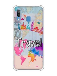 Чохол з потовщеними кутами на Samsung Galaxy A30 (2019) / A20 (2019) :: Подорож. Travel (принт 321)