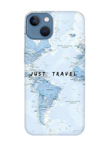 Матовий чохол з червоними боками на Apple iPhone 13 :: Подорожі. Карта (принт 323)