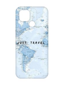 Матовий чохол з червоними боками на Xiaomi Redmi 10C :: Подорожі. Карта (принт 323)