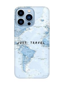 Матовий чохол з рожевими боками на Apple iPhone 13 Pro Max :: Подорожі. Карта (принт 323)