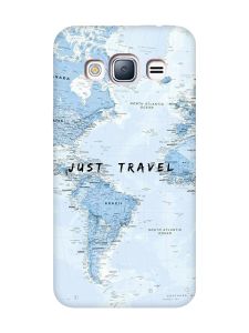 Матовий чохол з рожевими боками на Samsung Galaxy J3 / J310 :: Подорожі. Карта (принт 323)