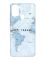 Матовий чохол з рожевими боками на Samsung Galaxy M30s/M21 :: Подорожі. Карта (принт 323)
