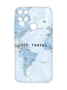Матовий чохол з рожевими боками на Xiaomi Redmi 10C :: Подорожі. Карта (принт 323)