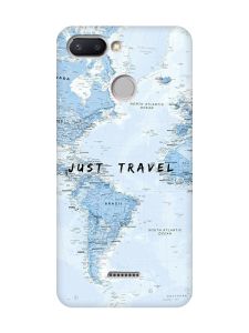 Матовий чохол з рожевими боками на Xiaomi Redmi 6 :: Подорожі. Карта (принт 323)