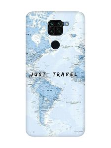 Матовий чохол з рожевими боками на Xiaomi Redmi Note 9 :: Подорожі. Карта (принт 323)