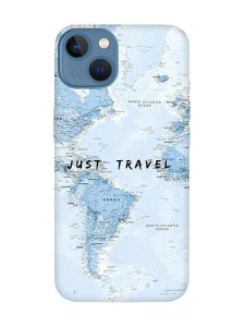 Матовий чохол з чорними боками на Apple iPhone 13 :: Подорожі. Карта (принт 323)