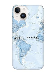 Матовий чохол з чорними боками на Apple iPhone 14 :: Подорожі. Карта (принт 323)