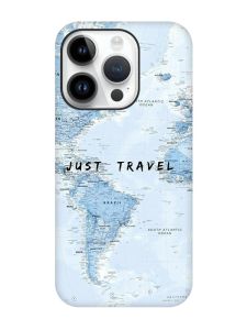 Матовий чохол з чорними боками на Apple iPhone 14 Pro :: Подорожі. Карта (принт 323)