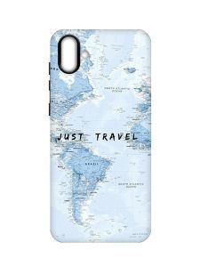 Матовий чохол з чорними боками на Samsung Galaxy A04 :: Подорожі. Карта (принт 323)