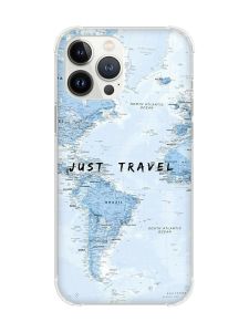 Чохол із потовщеними кутами на iPhone 14 Pro :: Подорожі. Карта (принт 323)