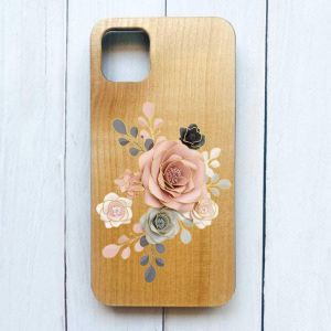 Дерев'яний чохол на iPhone 11 Pro Max (6,5) :: Троянди (принт 275)