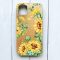 Дерев'яний чохол на iPhone 12 / 12 Pro (6.1) :: Соняхи (принт 288)