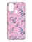 Матовий рожевий чохол на Samsung Galaxy M30s/M21 :: Рослинний фон (принт 276)
