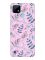 Матовий рожевий чохол на Realme C21Y :: Рослинний фон (принт 276)