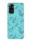 Матовий бірюзовий чохол на Xiaomi Redmi Note 11 :: Рослинний фон (принт 276)