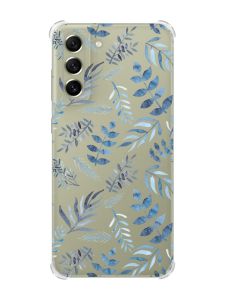 Чохол із потовщеними кутами на Samsung S21 FE :: Рослинний фон (принт 276)