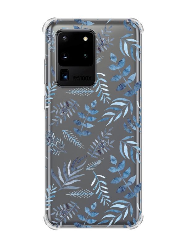 Чохол з потовщеними кутами на Samsung Galaxy S20 Ultra :: Рослинний фон (принт 276)