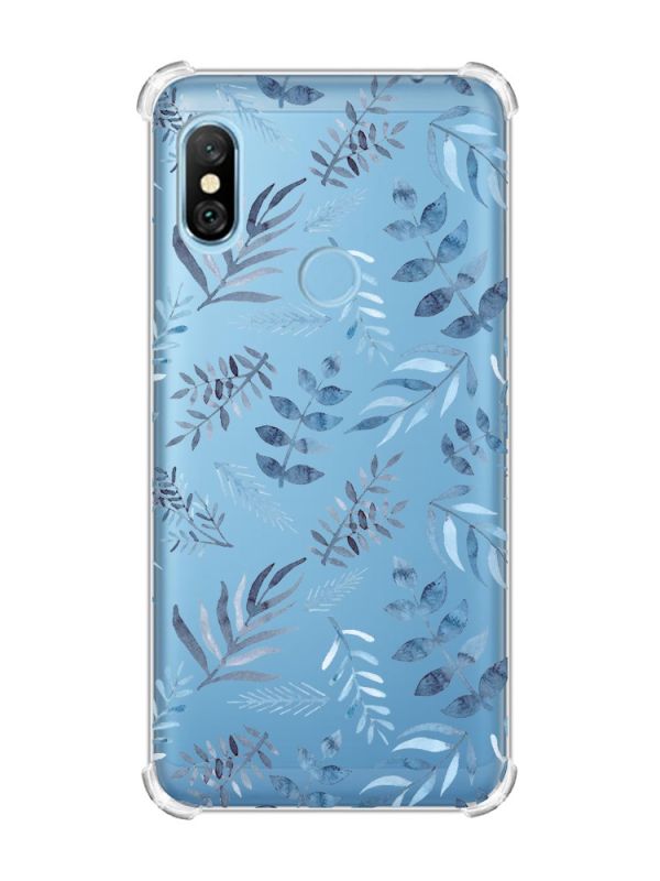 Чохол з потовщеними кутами на Xiaomi Redmi Note 6 Pro :: Рослинний фон (принт 276)