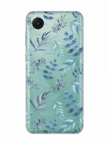 Прозорий чохол на Samsung Galaxy A03 Core / A032 :: Рослинний фон (принт 276)