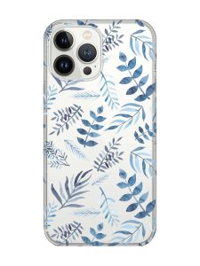 Прозорий чохол із захистом камери на iPhone 14 Pro Max :: Рослинний фон (принт 276)